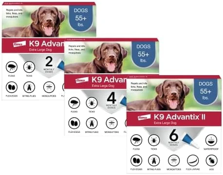 K9 Advantix II XL Dog Vet-Recommended Flea, Tick & Mosquito Treatment & Prevention | Dogs Over 55 Lbs. | 2-Mo Supply 9 K9 Advantix II XL Dog Vet-Recommended Flea, Tick & Mosquito Treatment & Prevention | Dogs Over 55 Lbs. | 2-Mo Supply - Image 7