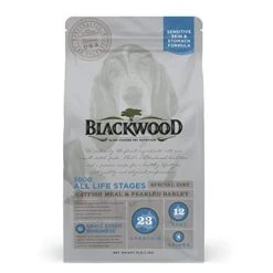 Blackwood Dog Food Made In USA Slow Cooked Dry Dog Food [Sensitive Skin And Stomach Dog Food To Solve Food Sensitivities Naturally], Catfish & Pearled Barley Recipe, 5 Lb. Bag