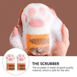 HEIMP 2pcs Multipurpose Scrubber Shaped Scrubbing Skin For Pet Paw Cleaners Shower Sponges Mesh Sponge Cute Foam Scrubbers Infant Newborn Food Loofha Soap Back Bowl Dog Kids Ball Loofah -Dog Supply Store 41lBD2kO1TL