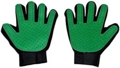 YangYan Cat Grooming Gloves Dog Hair Remover Gentle Deshedding Brush Comb Tool Pet Massage Mitt With Enhanced Long/Short Fur (Color : Blue Left, Size : One Size) -Dog Supply Store 41lRwbvpOwL. AC