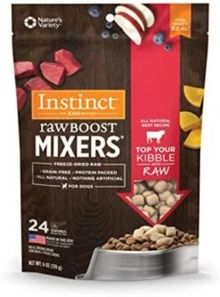 Instinct Raw Boost Mixers Freeze Dried Raw Dog Food Topper, Grain Free Freeze Dried Dog Food Topper 5.5 Ounce (Pack Of 1) -Dog Supply Store 41moMAewsEL. AC