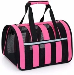 LEFEDA Pet Carrier Bag Portable Dog Carrier Bag Breathable Carry Bags Reflective Stripe For Small Dogs Cats Bag Travel Pet Bag Carrying Pet Backpack Carrier (Color : Green) -Dog Supply Store 41n0PMJDL. AC