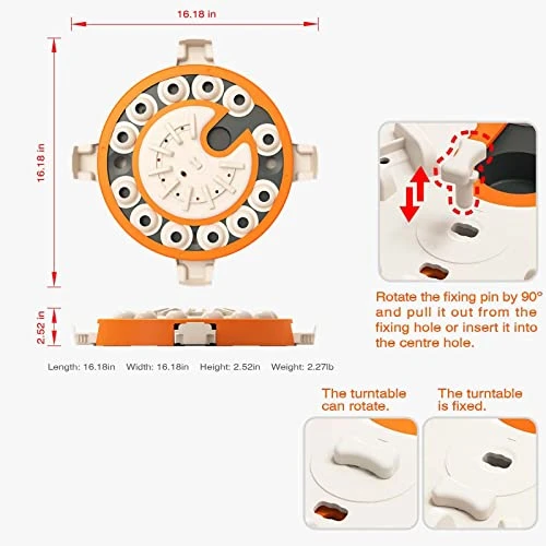 Large Dog Puzzle Toys, Dog Treat Feeding Toys Food Feeder Dispenser Level 3 2 1 Interactive Games For Large/Medium/Small Dogs Entertainment Toys 4 Large Dog Puzzle Toys, Dog Treat Feeding Toys Food Feeder Dispenser Level 3 2 1 Interactive Games For Large/Medium/Small Dogs Entertainment Toys - Image 2