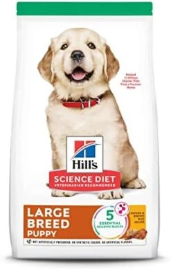 Hill's Science Diet Dry Dog Food, Puppy, Large Breeds, With Real Meat And Whole Grains, Chicken Meal And Oats Recipe, 15.5 Lb. Bag 18 Hill's Science Diet Dry Dog Food, Puppy, Large Breeds, With Real Meat And Whole Grains, Chicken Meal And Oats Recipe, 15.5 Lb. Bag -Dog Supply Store 41npnjaGTFL. AC
