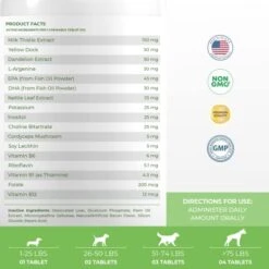 Milk Thistle For Dogs - 120 Chewable Tablets - Liver And Kidney Support For Dogs - Hepatic Support With EPA & DHA - Detox For Dogs - Dog Liver Support - Liver Supplement For Dogs 13 Milk Thistle For Dogs - 120 Chewable Tablets - Liver And Kidney Support For Dogs - Hepatic Support With EPA & DHA - Detox For Dogs - Dog Liver Support - Liver Supplement For Dogs -Dog Supply Store 41nyu6hJJjL