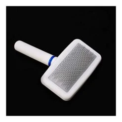 YangYan Pet Dog Cat Puppy Hair Shedding Grooming Trimmer Fur Comb Brush Slicker Tool (Color : White, Size : 55 X 100mm Approx) -Dog Supply Store 41oJCI9FKtL