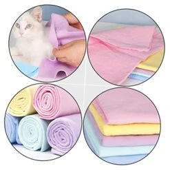 Ipetboom 10 Pcs Cat Bath Towel Quick Dry Towel Microfiber Towel Soft Towels Wearable Dog Towel Dry Pet Bath Towels Microfiber Bath Dog Towel Pet Absorbent Towel Bathing Cat Towel Supplies -Dog Supply Store 41p9Wd6YOcL