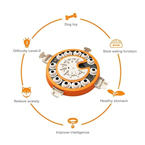 Large Dog Puzzle Toys, Dog Treat Feeding Toys Food Feeder Dispenser Level 3 2 1 Interactive Games For Large/Medium/Small Dogs Entertainment Toys 8 Large Dog Puzzle Toys, Dog Treat Feeding Toys Food Feeder Dispenser Level 3 2 1 Interactive Games For Large/Medium/Small Dogs Entertainment Toys - Image 6