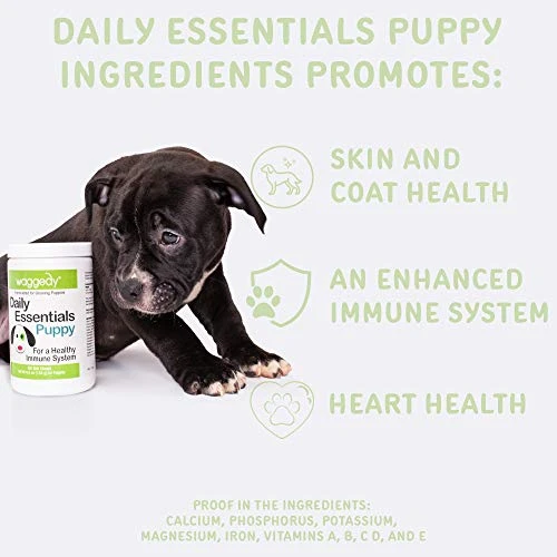 Waggedy Puppy Vitamin Chews –60 Chewy Multivitamins, Full Spectrum Functional Treats, Large Or Small Breed Puppy Supplement: Joint, Digestion, Immune System, Eyes & Coat 4.6 Oz. USA, Time Released 4 Waggedy Puppy Vitamin Chews –60 Chewy Multivitamins, Full Spectrum Functional Treats, Large Or Small Breed Puppy Supplement: Joint, Digestion, Immune System, Eyes & Coat 4.6 Oz. USA, Time Released - Image 2