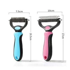 YangYan Dog Cat Trimmer Comb Rake Pet Fur Knot Cutter Remove Rake Comb Pets Brush Dematting Grooming Deshedding Tool (Color : Blue, Size : S) -Dog Supply Store 41pf8NCnJfL