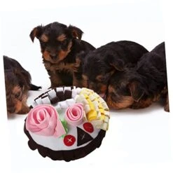 POPETPOP Cake Smell Pad Dogman Toys Dog Treat Dispenser Toy Food Decor Dog Foraging Mat Pet Blanket Cat Bowl Blanket Pet Foraging Mat Pet Accessory Adorable Sniffle Blanket Puppy Decorate -Dog Supply Store 41q0LRxsxFL