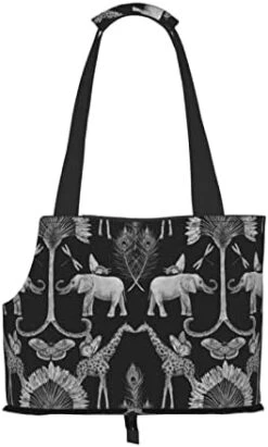 Dog Purse Carrier Compatible With Hamburger Junk Food For Small Dogs With Safety Tether, Soft-Sided Small Dog Carrier For Small Medium Pet Cat Outdoor Shopping Tote Bag -Dog Supply Store 41q9bdRcAL. AC