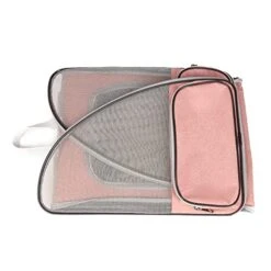 LEFEDA Pet Carrier Backpack Breathable Large Capacity Dogs Carrying Bag Folding Portable Pet Cat Carrier Bag Outdoor Travel Pet Product Pet Backpack Carrier (Color : Pink-2) -Dog Supply Store 41qAsT9a4oL