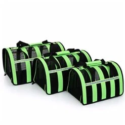 LEFEDA Pet Carrier Bag Portable Dog Carrier Bag Breathable Carry Bags Reflective Stripe For Small Dogs Cats Bag Travel Pet Bag Carrying Pet Backpack Carrier (Color : Green) -Dog Supply Store 41qYUUtsEdL