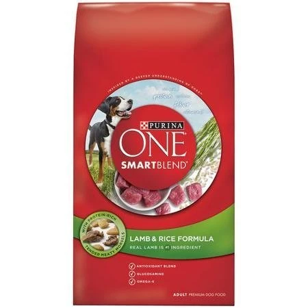 Purina ONE, SmartBlend Lamb & Rice Formula Premium Dog Food 4 Lb. Bag 3 Purina ONE, SmartBlend Lamb & Rice Formula Premium Dog Food 4 Lb. Bag