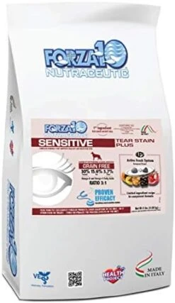 Forza10 Sensitive Tear Stain Remover Dry Dog Food, Grain Free Reduce Tear Stains Dog Eye Care Tear Stain Remover Vet Recommended, Dog Tear Stain 4 Pounds Adult Dogs 16 Forza10 Sensitive Tear Stain Remover Dry Dog Food, Grain Free Reduce Tear Stains Dog Eye Care Tear Stain Remover Vet Recommended, Dog Tear Stain 4 Pounds Adult Dogs -Dog Supply Store 41rOA9rnWtL. AC