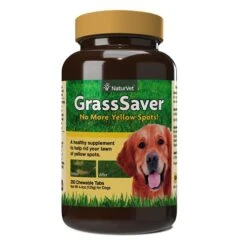 NaturVet GrassSaver| Wafers For Dogs – Help Keep Grass Green, Rid Your Lawn Of Yellow Patches Caused By Dog Urine| No More Yellow Spots| DL-Methionine & Enzymes – 300 Ct -Dog Supply Store 41rvzr2yPTL