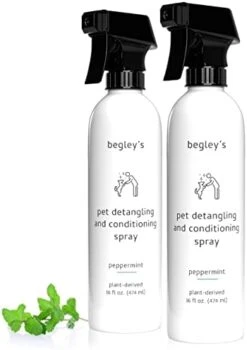 Begley's Natural Pet Detangling Spray - Premium Essential Oil Scented Detangler Spray For Dogs, Puppies & Cats - Dog Leave In Conditioner Spray - Dematting Spray For Dogs & Pets - 16 Oz, Baby Powder -Dog Supply Store 41sGopmvXL. AC