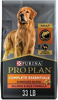 Purina Pro Plan High Protein Dog Food With Probiotics For Dogs, Shredded Blend Salmon & Rice Formula - 33 Lb. Bag 28 Purina Pro Plan High Protein Dog Food With Probiotics For Dogs, Shredded Blend Salmon & Rice Formula - 33 Lb. Bag -Dog Supply Store 41smWdD5r L. AC