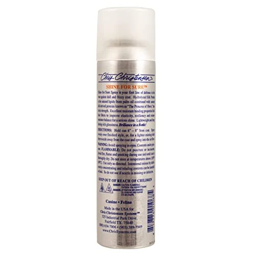 Chris Christensen Shine Coat Dog Conditioner And Shine Spray, Groom Like A Professional, Moisturises & Shines, Ready To Use, All Coat Types, Made In USA, 4oz 3 Chris Christensen Shine Coat Dog Conditioner And Shine Spray, Groom Like A Professional, Moisturises & Shines, Ready To Use, All Coat Types, Made In USA, 4oz