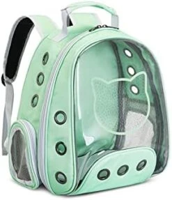 JOZZY Pet Travel Bag Pet Backpack, Solid Color Cat Bag, Transparent Space Bag, Go Out Portable Space Capsule Dog Backpack (Color : Gray) -Dog Supply Store 41thriXguOL. AC