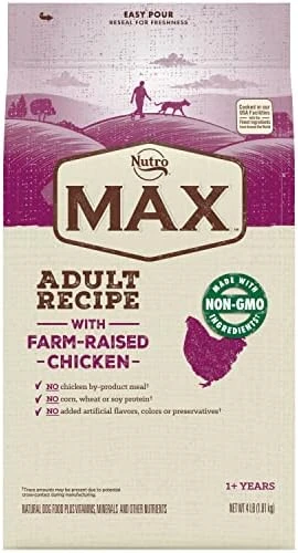 Nutro MAX Adult Recipe Dry Dog Food With Farm Raised Chicken, 12 LB Bag 11 Nutro MAX Adult Recipe Dry Dog Food With Farm Raised Chicken, 12 LB Bag - Image 9