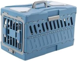 Fonowx Collapsible Puppy Crate Pet Carrier Breathable Foldable Hard Sided Portable Dog Kennel Cat Travel Cage For Kitten Small Dogs Small Animals, Yellow -Dog Supply Store 41ubskbwoUL. AC