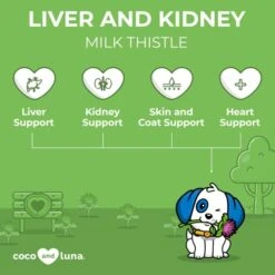 Milk Thistle For Dogs - 120 Chewable Tablets - Liver And Kidney Support For Dogs - Hepatic Support With EPA & DHA - Detox For Dogs - Dog Liver Support - Liver Supplement For Dogs 10 Milk Thistle For Dogs - 120 Chewable Tablets - Liver And Kidney Support For Dogs - Hepatic Support With EPA & DHA - Detox For Dogs - Dog Liver Support - Liver Supplement For Dogs -Dog Supply Store 41v7JXd3pwL