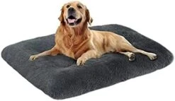 Long Plush Dog Bed Square Dog Mat Pet Cushion Blanket Soft Fleece Cat Cushion Puppy Sofa Mat (Large,Peacock Blue) -Dog Supply Store 41v9IFZVEoL. AC