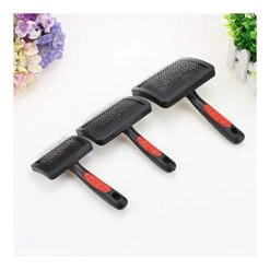 YangYan 1pc Pet Grooming Needle Comb Shedding Hair Remove Brush Slicker Massage Tool Dog Cat Supplies Protective Pet Accessories DogComb (Color : Black, Size : S) -Dog Supply Store 41x0Ej5rGPL