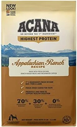ACANA Highest Protein Dry Dog Food, Grasslands, Lamb And Duck Recipe, 4.5lb 25 ACANA Highest Protein Dry Dog Food, Grasslands, Lamb And Duck Recipe, 4.5lb -Dog Supply Store 41x6Vw8XNzL. AC
