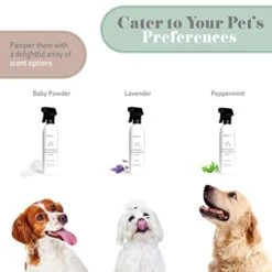 Begley's Natural Pet Detangling Spray - Premium Essential Oil Scented Detangler Spray For Dogs, Puppies & Cats - Dog Leave In Conditioner Spray - Dematting Spray For Dogs & Pets - 16 Oz, Baby Powder -Dog Supply Store 41xJGhHRTJL