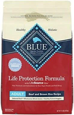 Blue Buffalo Life Protection Formula Natural Adult Healthy Weight Dry Dog Food, Chicken And Brown Rice 30-lb -Dog Supply Store 41xmAw3efML. AC