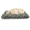 Ambesonne Fruits Pet Bed, Hand Drawn Vegan Options Sliced Lemons Strawberries And Oranges Doodle Style Food, Chew Resistant Pad For Dogs And Cats Cushion With Removable Cover, 24" X 39", Multicolor