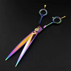 High-End 8.0 Inch Professional Colorful Hairdressing Scissors Set Pet Grooming Cutting Steel Plating Kit Straight & Thinning & Curved Shears Combs 5 Pcs Set For Cat Dog Teddy And More Pets Clean Tool 13 High-End 8.0 Inch Professional Colorful Hairdressing Scissors Set Pet Grooming Cutting Steel Plating Kit Straight & Thinning & Curved Shears Combs 5 Pcs Set For Cat Dog Teddy And More Pets Clean Tool -Dog Supply Store 41xwK4gcxoL