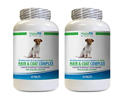 Dog Skin And Coat Supplements - Dog Hair And Coat Health Complex - Healthy Skin And Nails - Itch Relief - Powerful - Vitamin A For Dogs - 120 Treats (2 Bottles) 3 Dog Skin And Coat Supplements - Dog Hair And Coat Health Complex - Healthy Skin And Nails - Itch Relief - Powerful - Vitamin A For Dogs - 120 Treats (2 Bottles)