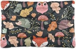 Dog Bed Cartoon Healthy Food Nuts Crate Pad Mat 24''x18'' Washable Pet Bed Cat Beds Soft Dog Mattress- Anti-Slip Kennel Pad Luxury Color -Dog Supply Store 51 ZISQxHFL. AC