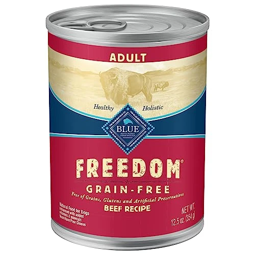 Blue Buffalo Freedom Grain Free Natural Adult Wet Dog Food, Beef 12.5oz Cans (Pack Of 12) 4 Blue Buffalo Freedom Grain Free Natural Adult Wet Dog Food, Beef 12.5oz Cans (Pack Of 12) - Image 2