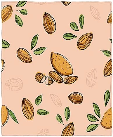 AOYEGO Almond Soft Throw Blanket Nut Shell Green Leaf Food 30x40 Inch Blanket Flannel Warm Travel Blankets For Pet Dog Cat 17 AOYEGO Almond Soft Throw Blanket Nut Shell Green Leaf Food 30x40 Inch Blanket Flannel Warm Travel Blankets For Pet Dog Cat - Image 15