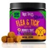True Tails Flea And Tick Prevention For Dogs – 90 Bacon Soft Chews Dog Flea & Tick Control – Natural Flea And Tick Treatment With Garlic, Hemp, Vitamin B Complex – With No Preservatives 2 True Tails Flea And Tick Prevention For Dogs – 90 Bacon Soft Chews Dog Flea & Tick Control – Natural Flea And Tick Treatment With Garlic, Hemp, Vitamin B Complex – With No Preservatives -Dog Supply Store 510dLCT8iJL