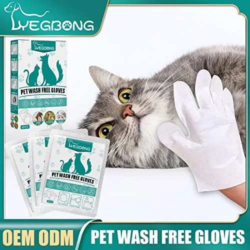 Pet Gloves For Cats And Dogs Bathing And Grooming Easy To Use Just Gently Dry Ideal Pet Wipes3ml Pet Supplies For Dogs Bowls With Storage (B, One Size) 4 Pet Gloves For Cats And Dogs Bathing And Grooming Easy To Use Just Gently Dry Ideal Pet Wipes3ml Pet Supplies For Dogs Bowls With Storage (B, One Size) - Image 2