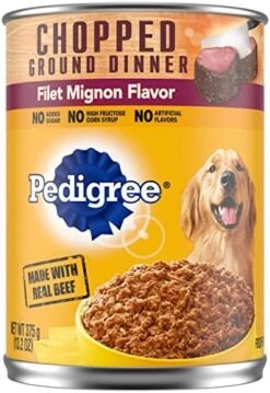 PEDIGREE CHOPPED GROUND DINNER Adult Canned Soft Wet Dog Food Variety Pack, With Chicken And Beef, 13.2 Oz. Cans 24 Pack -Dog Supply Store 510ul1cO6tL. AC 1