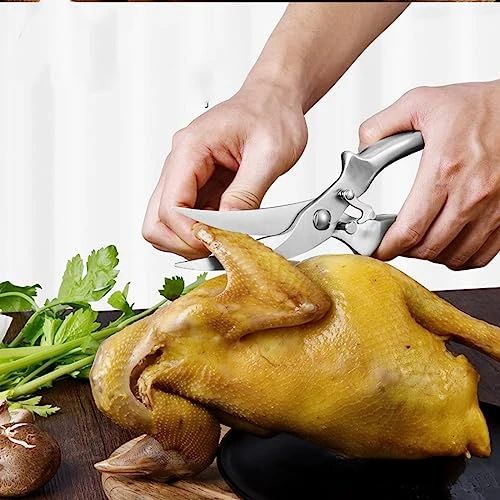 Stainless Steel Chicken Bone Shear, Steel Handle, Kitchen Shear, Chicken, Goose, Fish Clipper, All-steel Shear, Chicken Clipper, Food Clipper 7 Stainless Steel Chicken Bone Shear, Steel Handle, Kitchen Shear, Chicken, Goose, Fish Clipper, All-steel Shear, Chicken Clipper, Food Clipper - Image 5