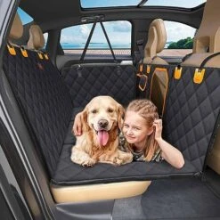 Manificent Back Seat Extender For Dogs, Hard Bottom Dog Car Seat Cover For Back Seat Bed For Car Camping Mattress, Dog Hammock For Car Travel Bed, Non Inflatable Car Bed Mattress For Car SUV Truck -Dog Supply Store 511WBi338sL. AC