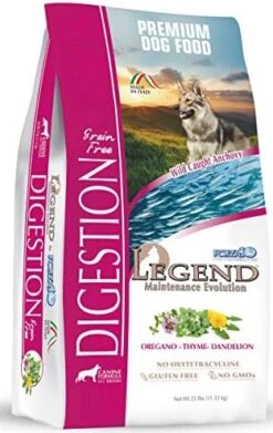 Forza10 Legend Digestion Dry Grain Free Dog Food, Sensitive Stomach Dog Food With Curative Herbs, 5 Pounds, Premium Quality Wild Caught Anchovy Flavor, For Adult Dogs, All Breeds -Dog Supply Store 511cSbSDtcL. AC