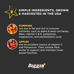 Diggin' Your Dog Firm Up Pumpkin For Dogs & Cats, 100% Made In USA, Pumpkin Powder For Dogs, Digestive Support, Apple Pectin, Fiber, Healthy Stool, 4 Oz (2-Pack) 14 Diggin' Your Dog Firm Up Pumpkin For Dogs & Cats, 100% Made In USA, Pumpkin Powder For Dogs, Digestive Support, Apple Pectin, Fiber, Healthy Stool, 4 Oz (2-Pack) -Dog Supply Store 511jK7s43UL