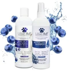 Lillian Ruff Berry Blue Brightening Face And Body Wash For Dogs And Cats - Tear Free Blueberry Shampoo - Remove Tear Stains, Hydrate Dry Itchy Skin, Add Shine & Luster To Coats - Made In USA (Gallon) 16 Lillian Ruff Berry Blue Brightening Face And Body Wash For Dogs And Cats - Tear Free Blueberry Shampoo - Remove Tear Stains, Hydrate Dry Itchy Skin, Add Shine & Luster To Coats - Made In USA (Gallon) -Dog Supply Store 511uG3dUgRL