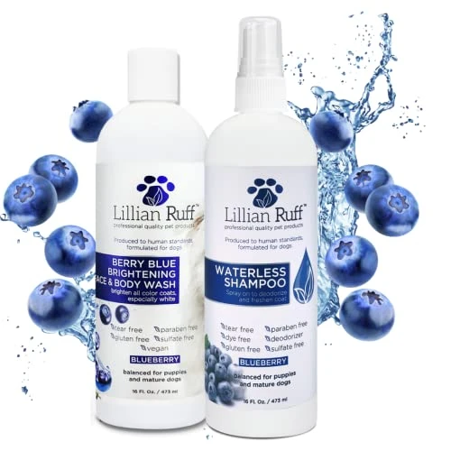 Lillian Ruff Berry Blue Brightening Face And Body Wash For Dogs And Cats - Tear Free Blueberry Shampoo - Remove Tear Stains, Hydrate Dry Itchy Skin, Add Shine & Luster To Coats - Made In USA (Gallon) 8 Lillian Ruff Berry Blue Brightening Face And Body Wash For Dogs And Cats - Tear Free Blueberry Shampoo - Remove Tear Stains, Hydrate Dry Itchy Skin, Add Shine & Luster To Coats - Made In USA (Gallon) - Image 6