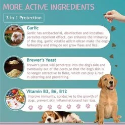 Flea And Tick Prevention For Dogs Chewable Tablets, Natural Oral Flea Tick Supplement, Heartworm Treatment Soft Chew For Small Dog Puppies, Mosquito Control Pest Treat, All Breeds Ages, 100 Count 10 Flea And Tick Prevention For Dogs Chewable Tablets, Natural Oral Flea Tick Supplement, Heartworm Treatment Soft Chew For Small Dog Puppies, Mosquito Control Pest Treat, All Breeds Ages, 100 Count -Dog Supply Store 512sJhwfUnL