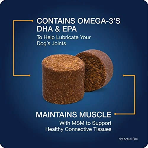 VetIQ Hip & Joint Supplement For Dogs, Anti Inflammatory Joint Support, Glucosamine, MSM, And Krill, Chicken Flavored Soft Chews, 180 Count 7 VetIQ Hip & Joint Supplement For Dogs, Anti Inflammatory Joint Support, Glucosamine, MSM, And Krill, Chicken Flavored Soft Chews, 180 Count - Image 5